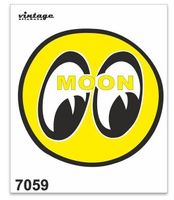 Moon Vintage Sticker Aufkleber Durchm. 80mm (Art. 7059)