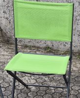 4 Praktische Klappstühle für Camping & Garten in Grün!