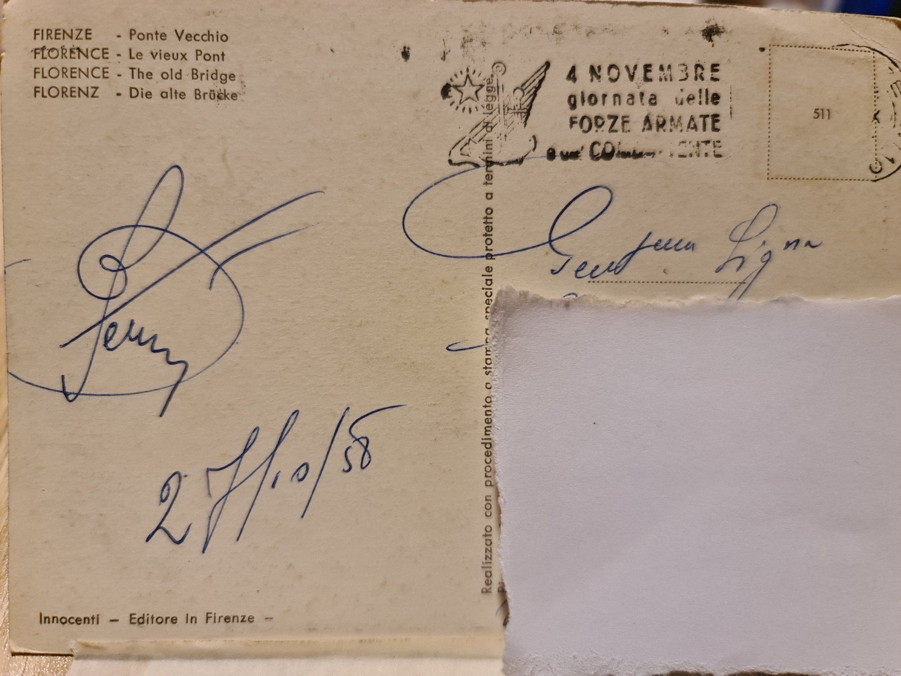 Cartoline postali: Ansichtskarte Florenz Italien – Usato da Dintikon venduto da Vexi 1