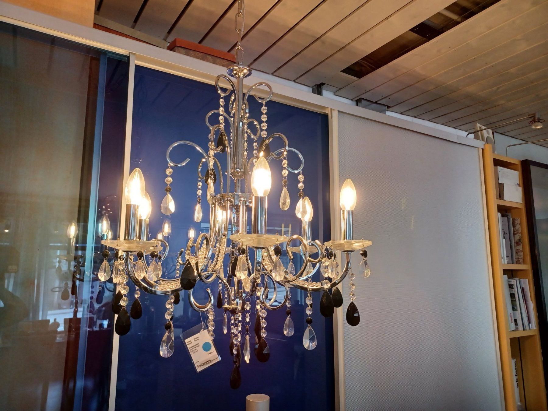 Lampadari & plafoniere: Kronleuchter 6-flammig Chrom – Nuovo (secondo la descrizione) da Aarwangen venduto da marianne.schuepbach