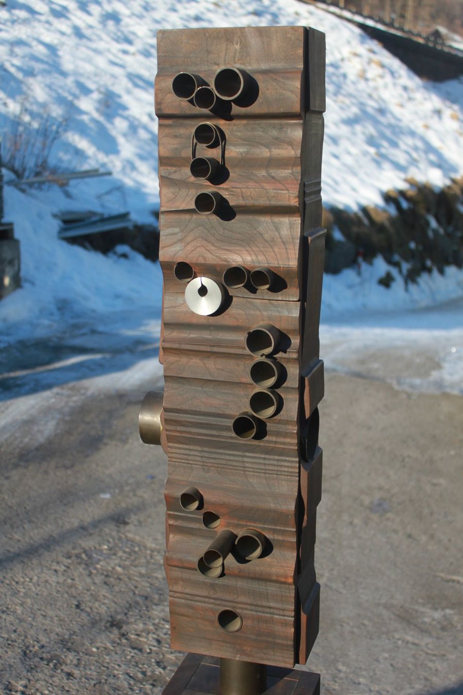 Sculture & Statue: Holz/Messing Skulptur, Willi Gutmann – Usato da Glarus venduto da Toni-Glarus 4