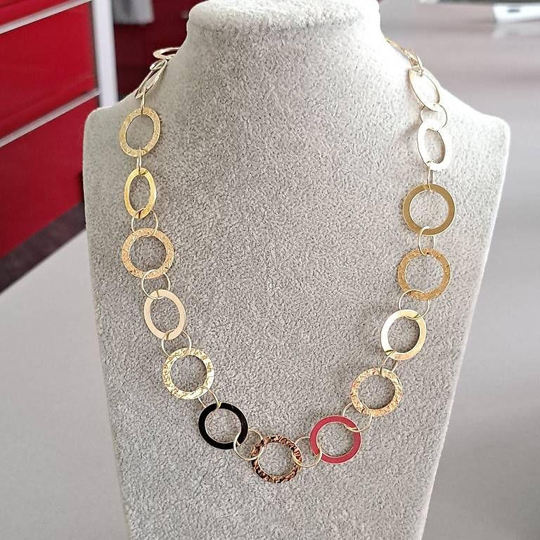 Catenine: Silber Kette Collier vergoldet – Usato da Stans venduto da wer_fd5f 2