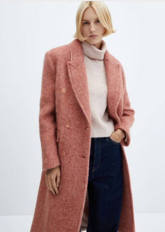 Mango Mäntel: 👍MANGO Mantel Wollmantel in Rosé Gr.L (38-40) NEU Fr.279.95 – Neu und originalverpackt aus Rotkreuz von beltraum 1
