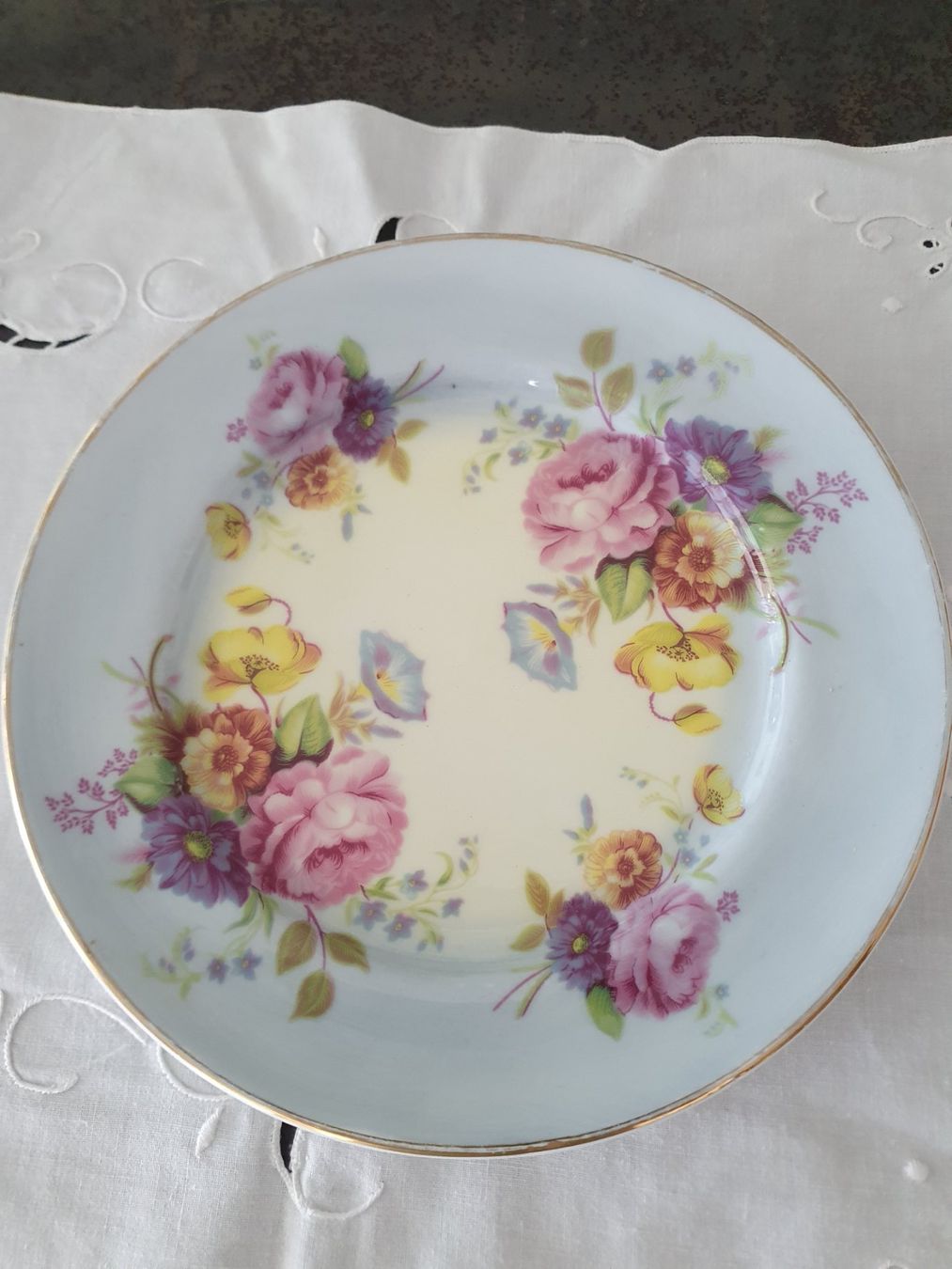 Piatti: 2 Teller mit Blumenmuster guter Zustand – Usato da Reinach venduto da 3Guggerli 2