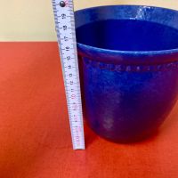 Blauer Scheurich Blumentopf, Topf, Ø 18cm, Vintage Design