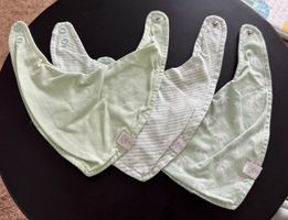3 Sabberlätzchen in Mintgrün 