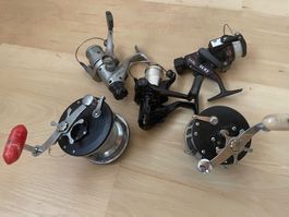 Fischerrollen Penn Long Beach 60 und 66 + 3 weitere