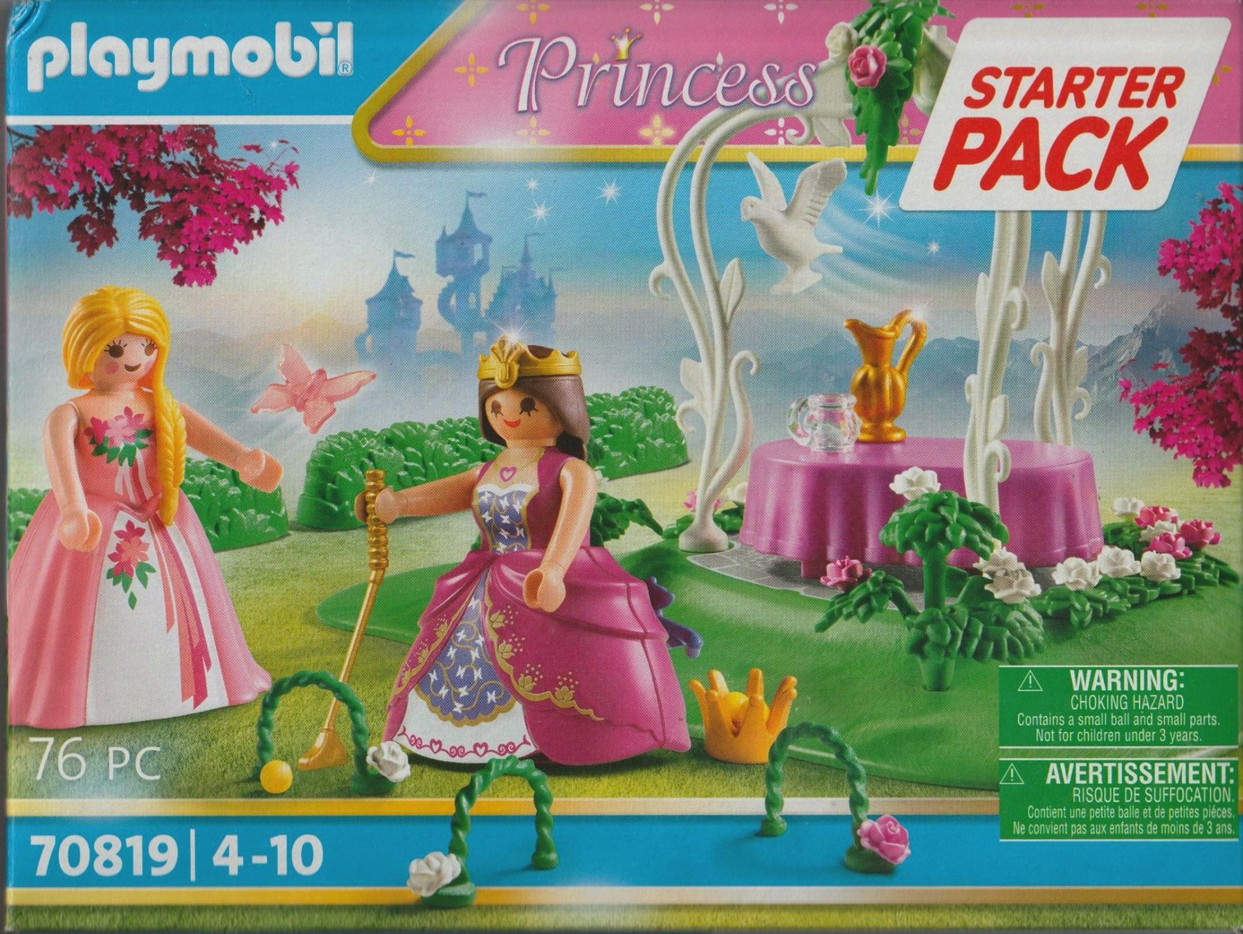 PLAYMOBIL PRINCESS STARTER PACK 70819 GIOCHI REALI IN GIARDI (Neu und ...