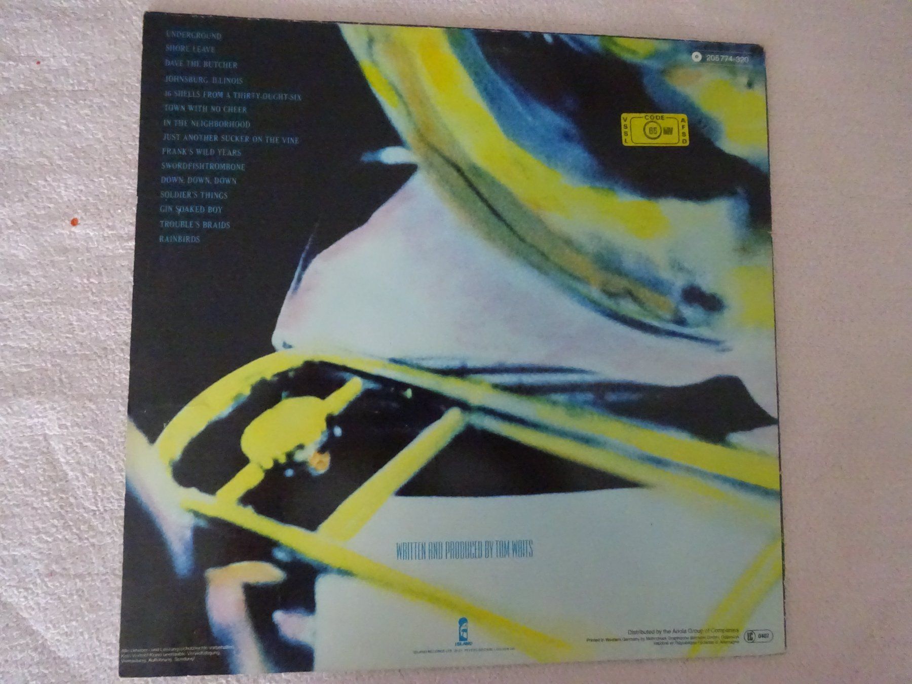 Vinyles: TOM WAITS ** SWORDFISHTROMBONES – D'occasion à Luzern par xrayspex99 2