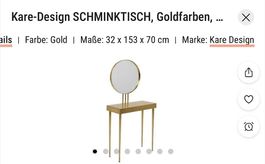 Schminktisch von KARE mit Stuhl