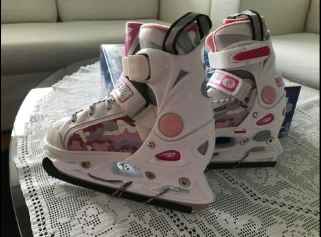 Pattini da ghiaccio: Schlitt / Eishockeyschuhe für Mädchen – Nuovo e nell'imballaggio originale da Adlikon b.Regensdf venduto da anna74