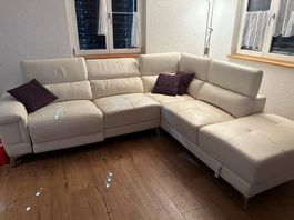 Relaxsofa Ecksofa Leder elektrisch