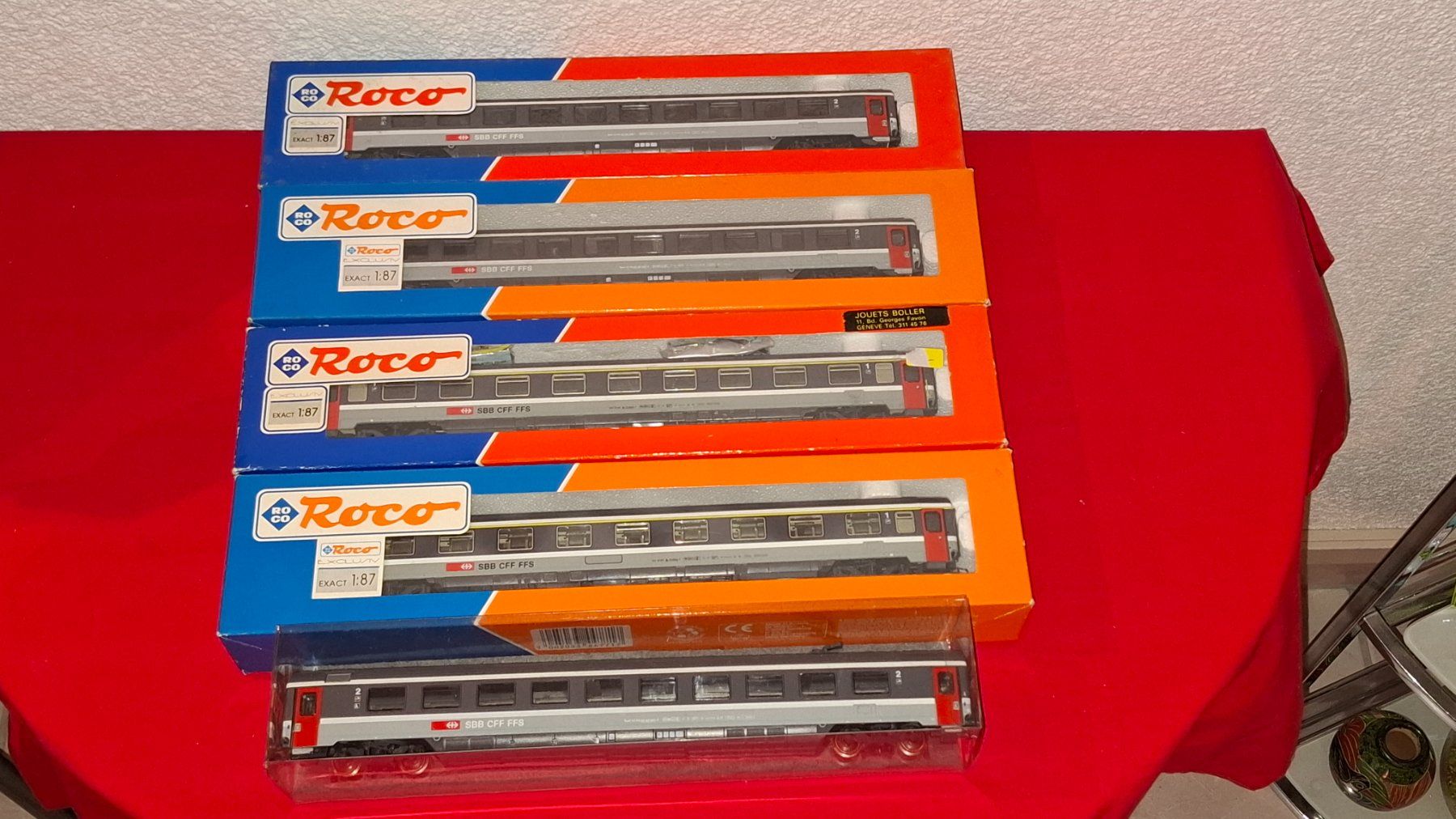 Roco Modelleisenbahnen: Roco : 5  Reisezugwagen 1. und 2.Klasse ,DC – Gebraucht aus Märwil von Siebenzipfel 1