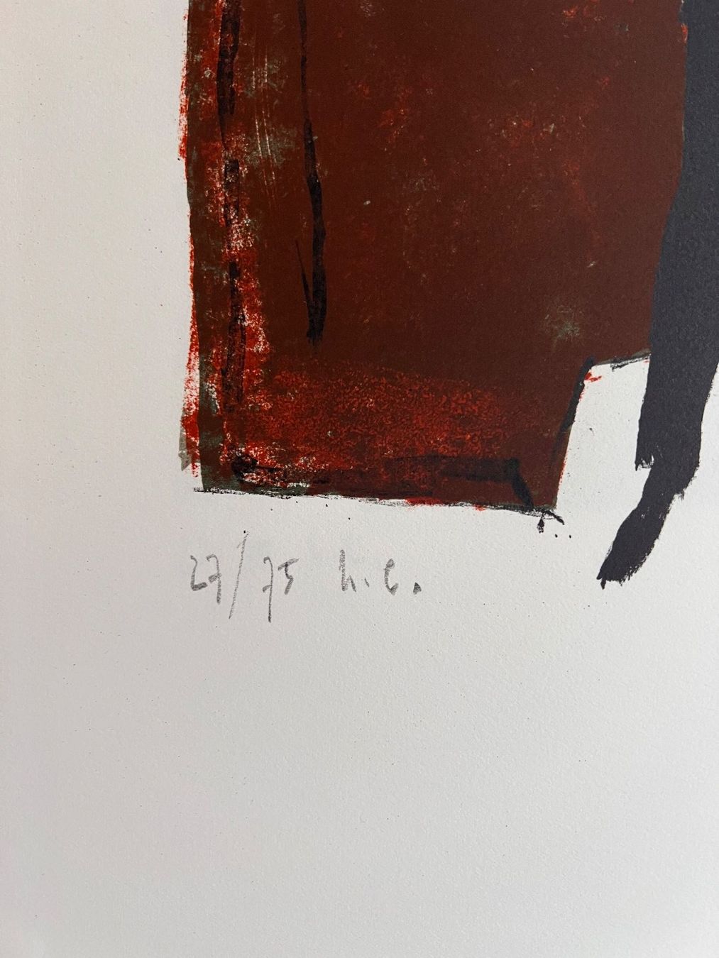 Grafica & Litografie: Hugo Wetli Original Lithographie "Dirigent" 1970 – Usato da Adliswil venduto da buch_und_kunst 3