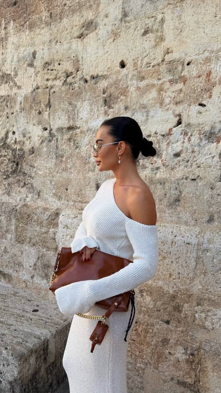 Vestiti: Open Shoulder Knitted Set with Maxi Skirt – Nuovo e nell'imballaggio originale da Zürich venduto da Ms.Me-Fashion 6