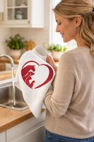 Handtuch/Küchentuch/Baumwolle/Stickerei/Geschenk/ NEU