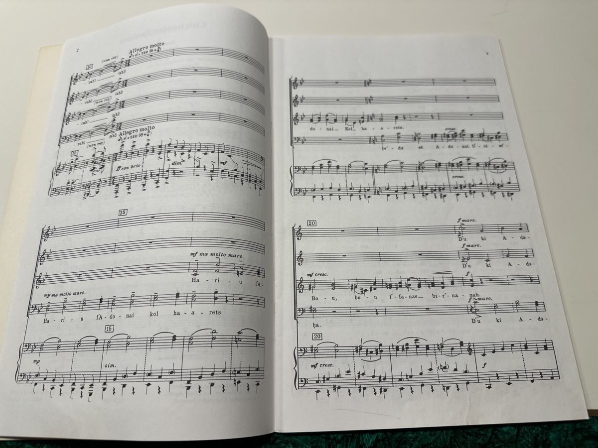 Bücher: Leonard Bernstein Chichester Psalms Noten – Gebraucht aus Wald ZH von Martin79 4
