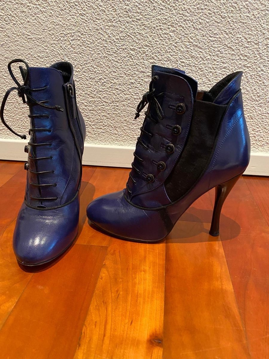 Scarpe da donna: Stiefeletten Tabitha Simmons Leder blau – Usato da Zug venduto da Markan67 4