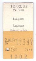 Billette Lungern - Sarnen - Brienzwiler
