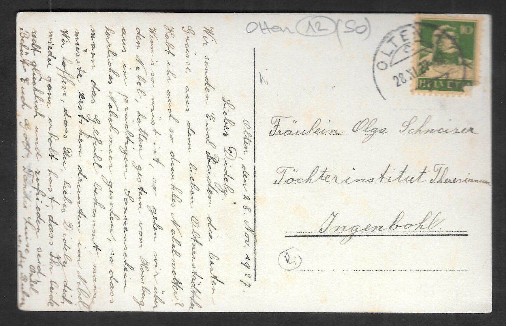 Cartoline postali: Olten Teilansicht Bahnhofsquai mit alter Post – Usato da Olten venduto da clotaldi 1