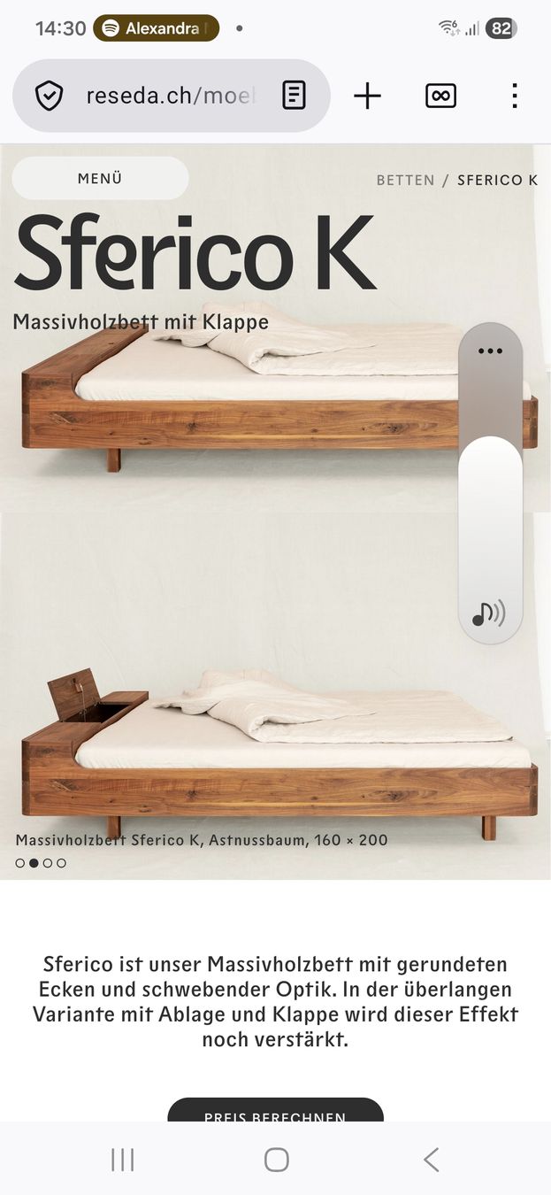 Letti: Bett 160x200 von Reseda – Usato da Luzern venduto da claudiab01 4