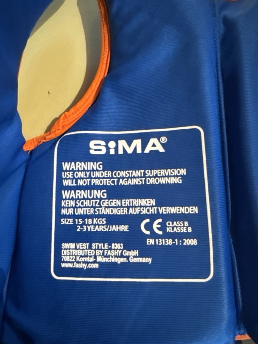 Schwimmwesten: Kinder Schwimmweste SIMA – Gebraucht aus Würenlos von Favorit54 2