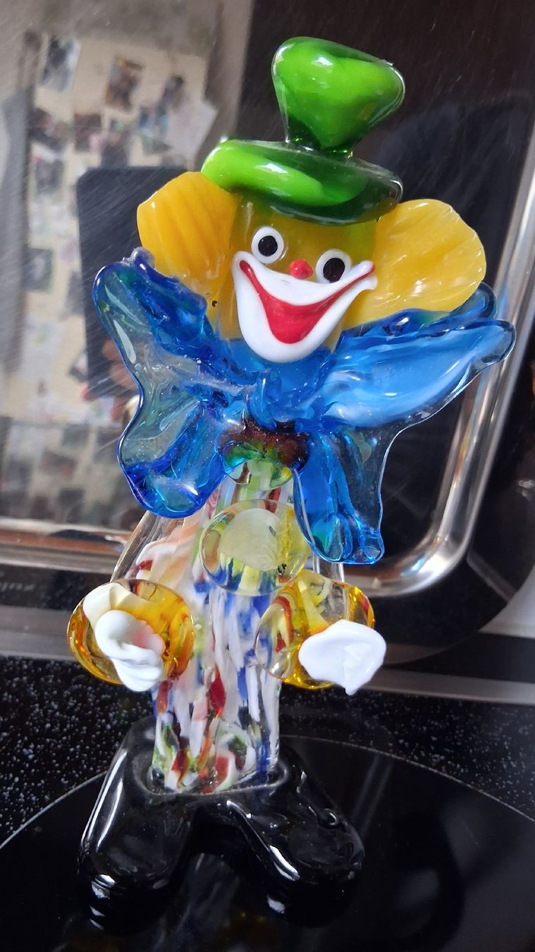 Murano Statuette: Murano-Glas Clown 20,5cm – Usato da Brittnau venduto da Gismo2012