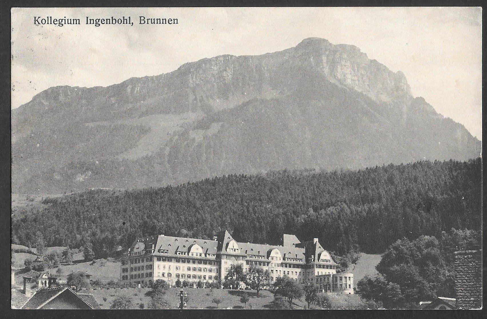Cartoline postali: Brunnen Kollegium Ingenbohl – Usato da Olten venduto da clotaldi