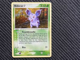 Pokemon Nidoran Reverse Holo EX Fire red leaf green 2004