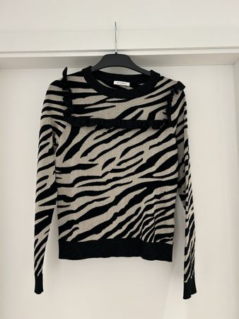 Maglia maniche lunghe/ zebrato oro e nero taglia M
