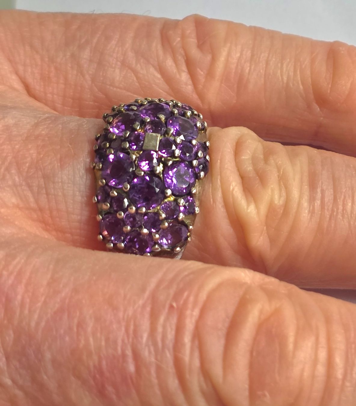 Anelli: Ring Silber mit Amethysten Grösse 59  Neu – Nuovo (secondo la descrizione) da Zürich venduto da benedikt12 4