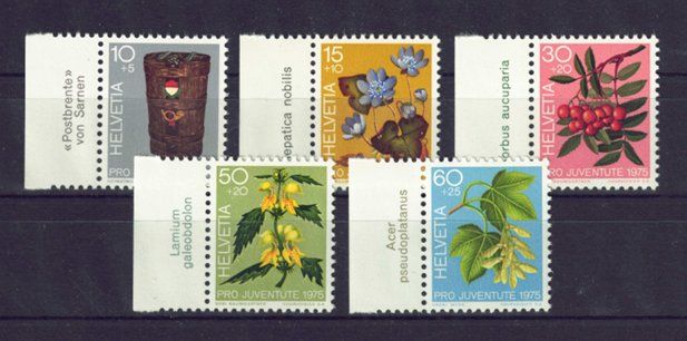 Alle Briefmarken: PJ 1975, kompletter Satz postfrisch** – Neu (gemäss Beschreibung) aus Lupfig von lubor