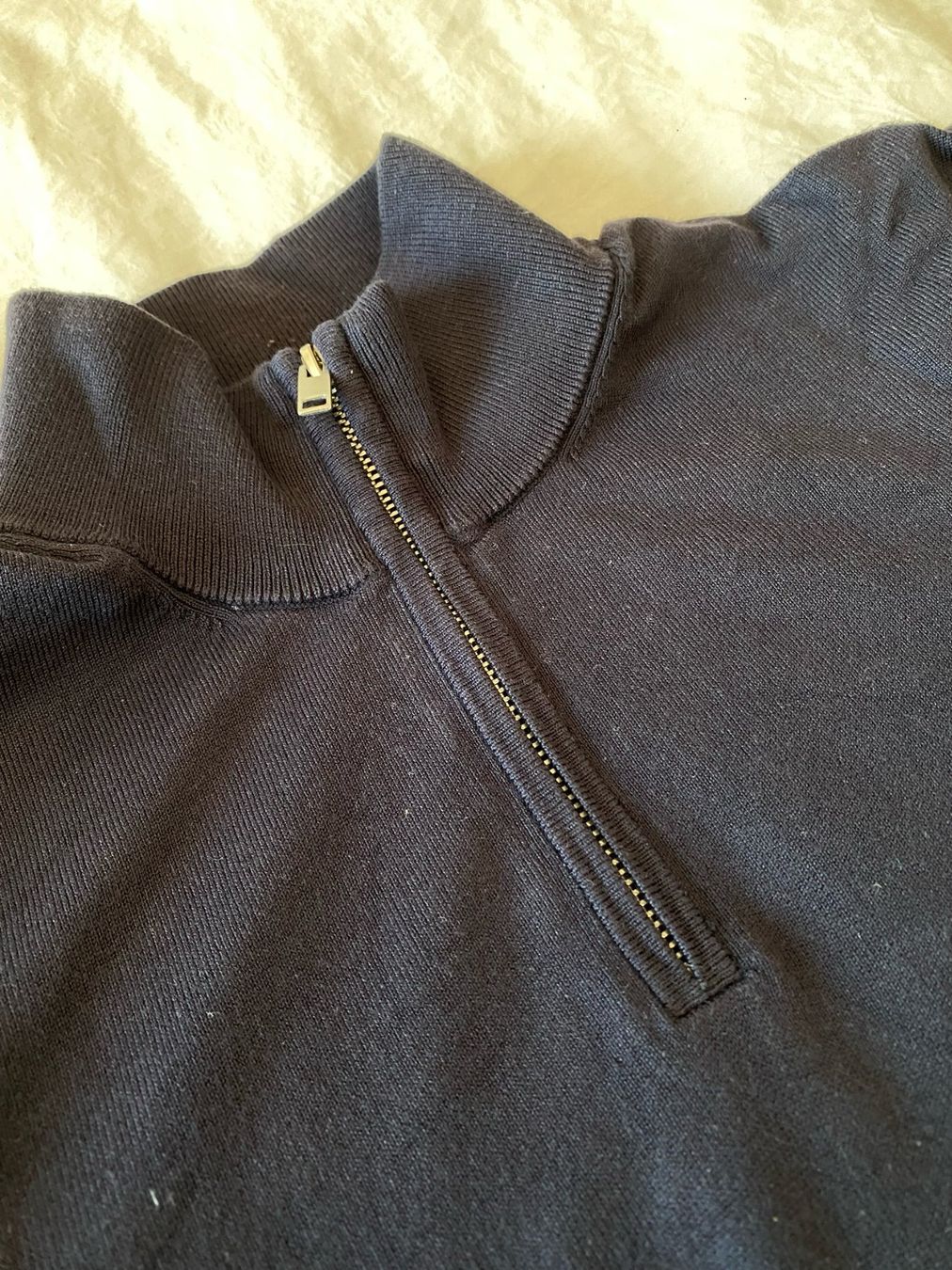 H&M Maglioni & Felpe: Pull demi-zip bleu marine – Usato da St-Blaise venduto da Windy2 1