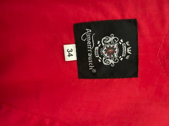 Kostüme: Dirndl mit Bluse Almenrausch rot Grösse 34 – Neu (gemäss Beschreibung) aus Dübendorf von higgens1 2