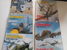 Lot de 8 magazines Le Fana de l'Aviation Hors-Série avions.