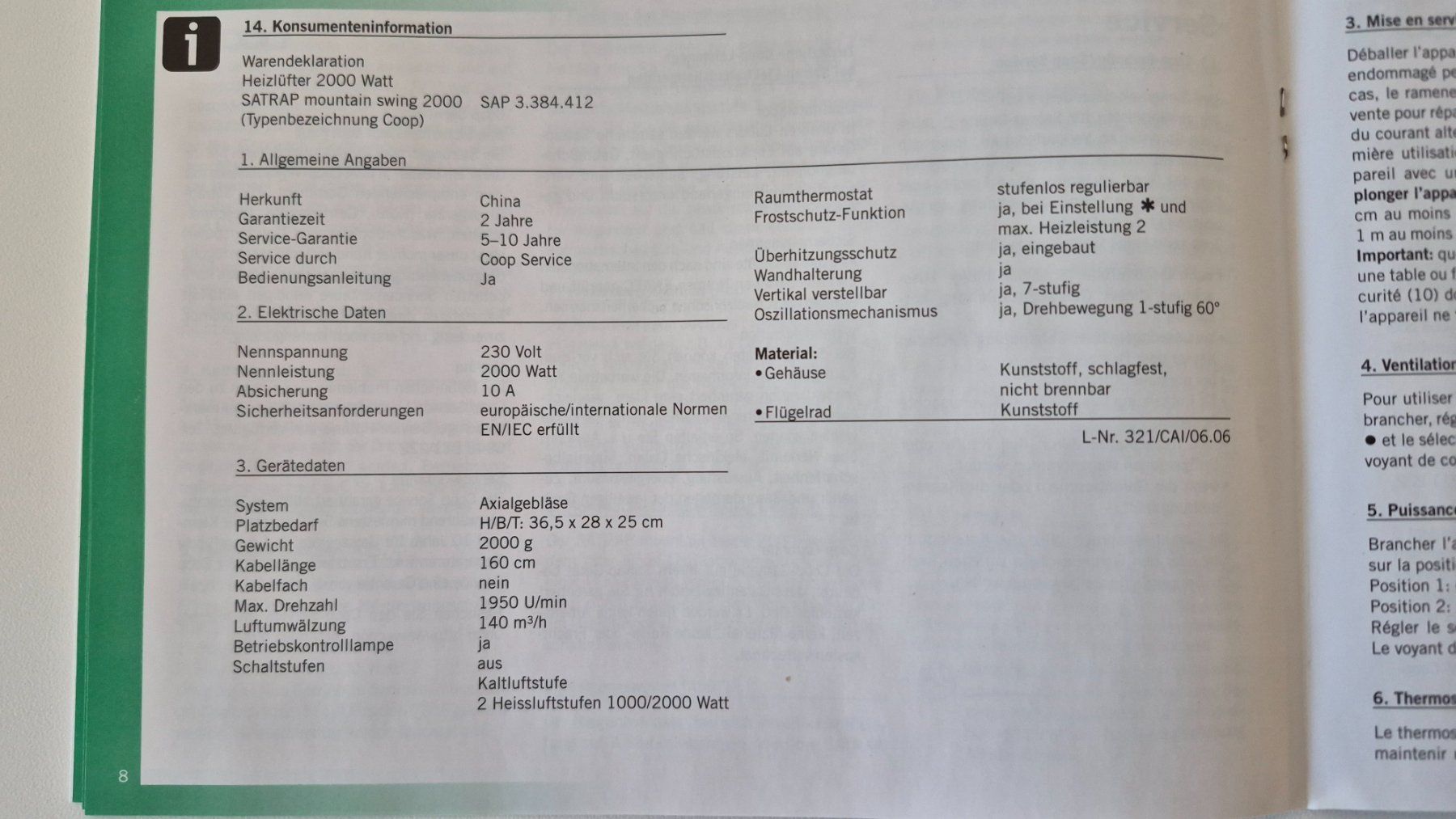 Radiatori: Satrap Heizlüfter / Kühler – Usato da Wohlen AG venduto da MarleneE01 6