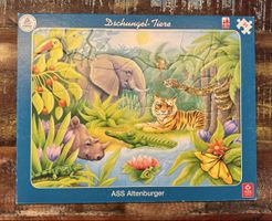 Dschungel Tiere Puzzle , 31 Teile ; +4
