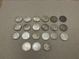 21 x 1 Francs ab 1898