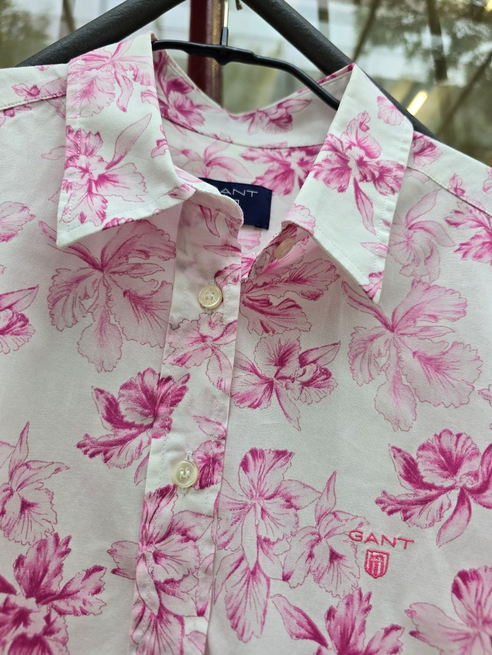 Gant Camicette: Kleidung: Bluse GANT rosa gemustert (38) – Nuovo (secondo la descrizione) da Romanshorn venduto da Rachacha 1