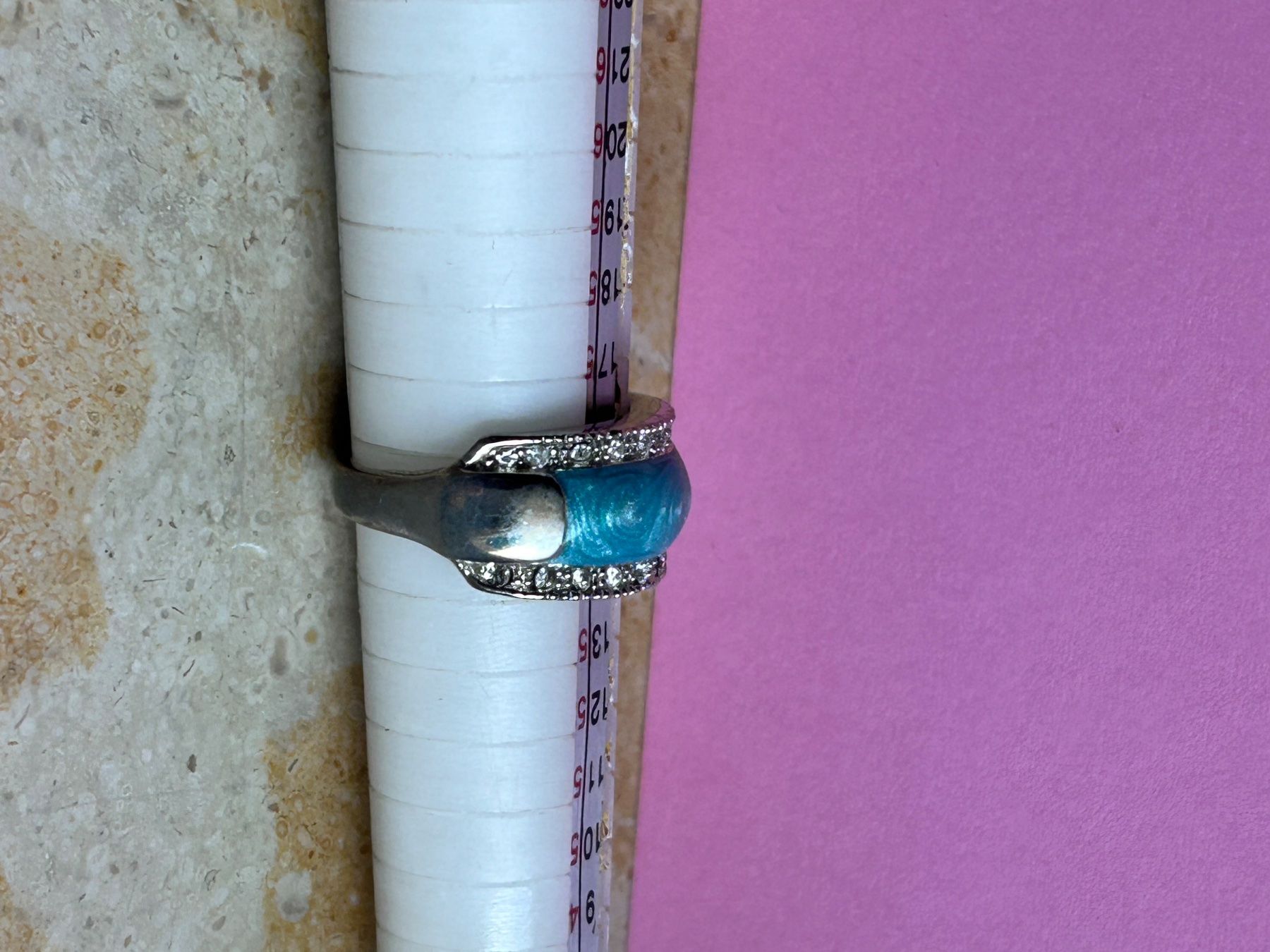 Anelli: Fingerring Türkis Meer (56) – Usato da Laufen venduto da Bellebellezza 6