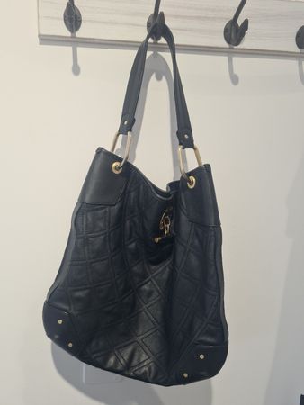 Bally Handtasche Leder Schwarz guter Zustand 