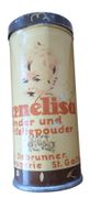 Antike Blechdose Kinder und Toilettenpouder