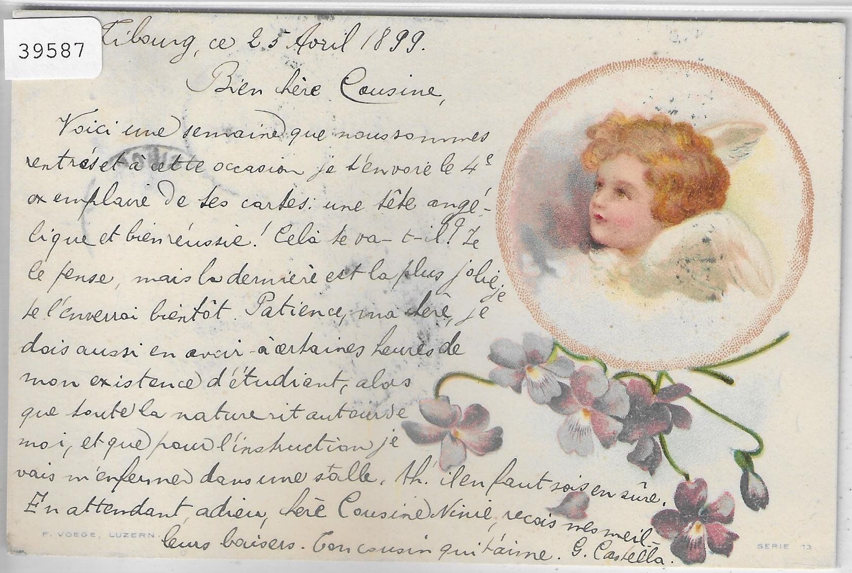 Cartes postales: Kleiner Engel -Litho – D'occasion à Ettingen par Kartenplanet