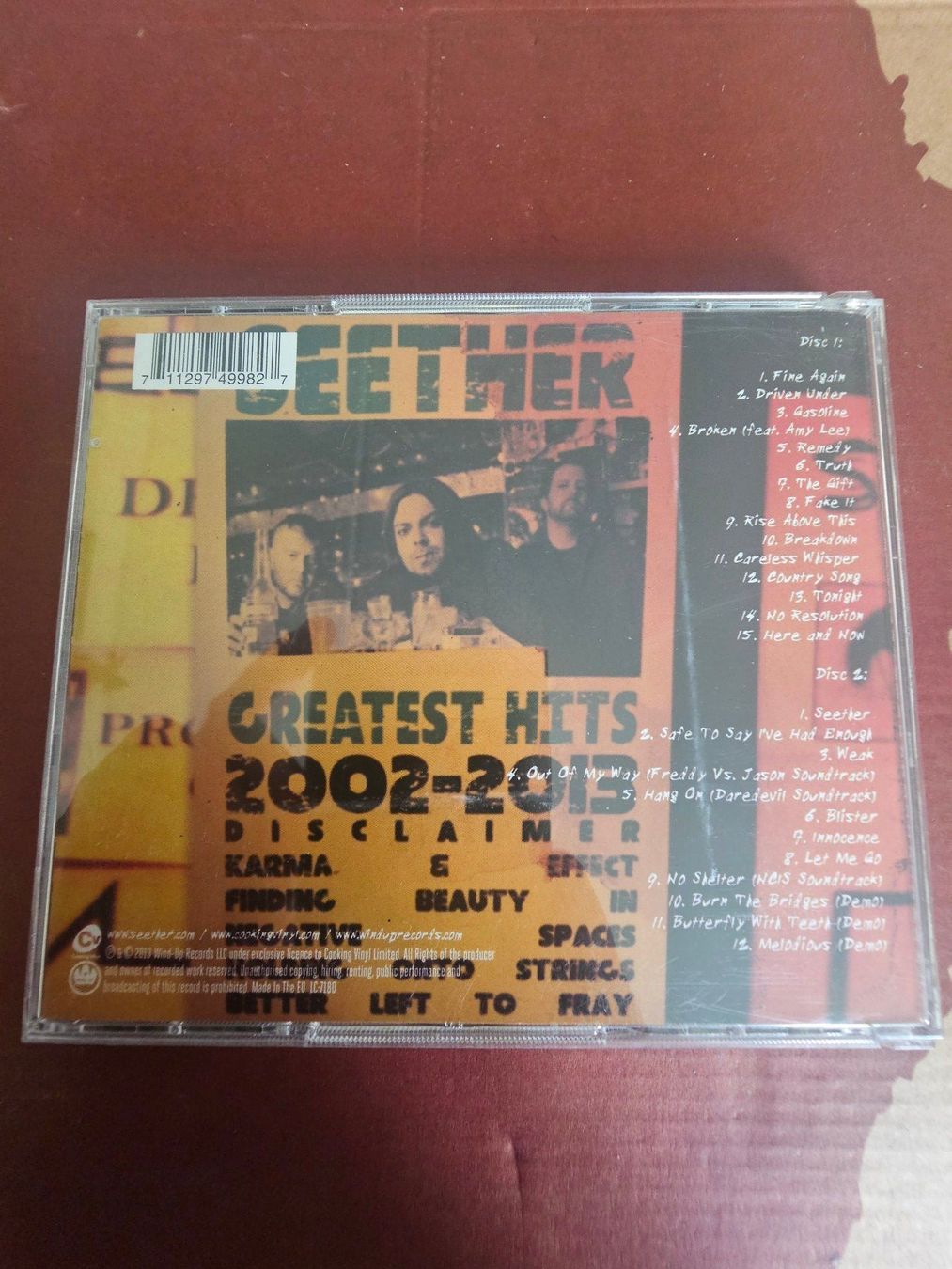 CD: 2 CD - Seether – 2002-2013 (Rock) – Usato da Biberist venduto da Foolio0 1