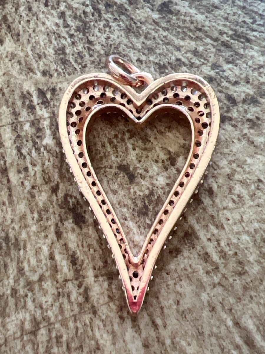 Anhänger: Herz Anhänger Roségoldfarben – Gebraucht aus Seon von Sunny-Schmuck78 3