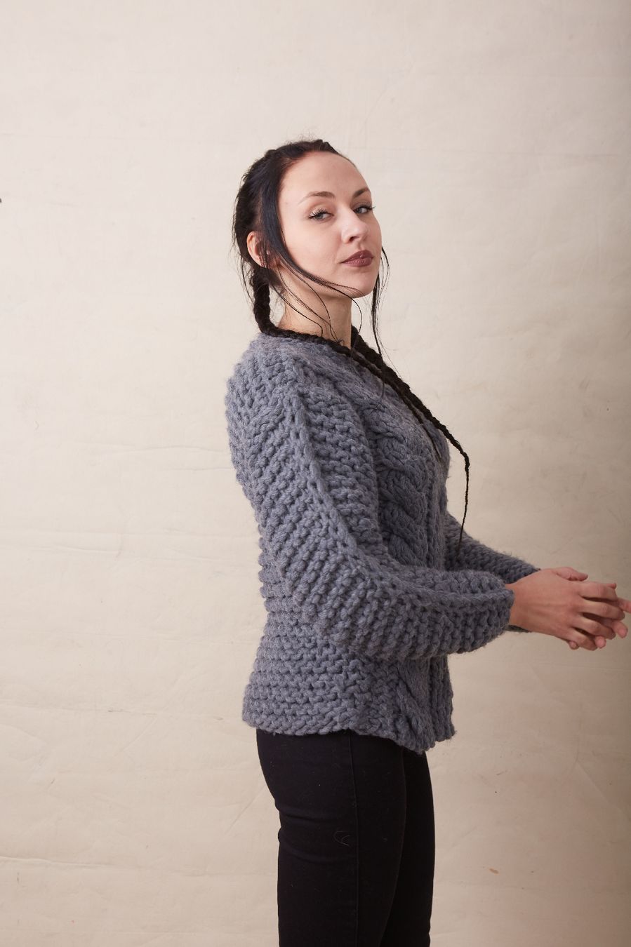 Maglioni & Felpe: Neue designer handgemachte wollen chunky pullover, große S – Nuovo e nell'imballaggio originale da Zürich venduto da joa_26k8 1