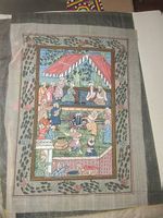 Indische Seiden Papier Bilder 