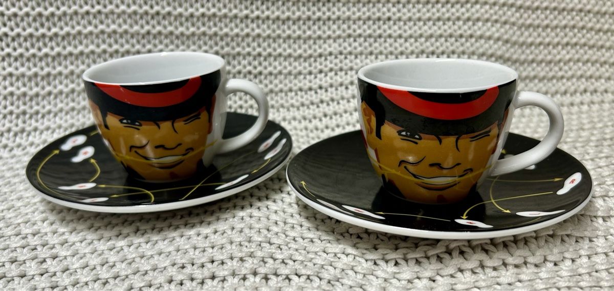 Ritzenhoff Tazze: Ritzenhoff Espresso Tassen mit Unterteller – Usato da Gwatt (Thun) venduto da umwelt-brocki