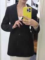 Elegant Black coat MADELEINE wool