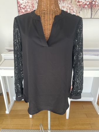 Anne Klein Bluse mit Spitze, S (M)